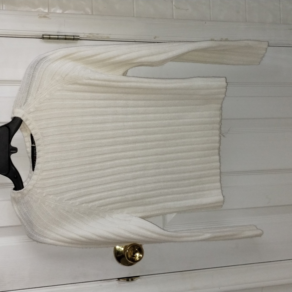 Womens Jamie Scott Long Sleeve Ribbed Sweater
